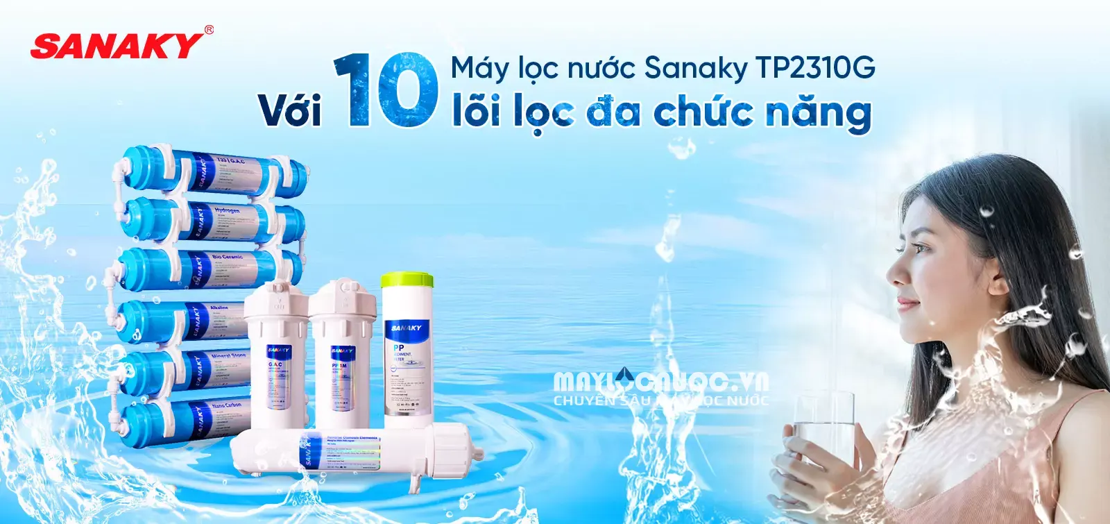 Máy lọc nước Sanaky TP2310R 10 cấp lọc