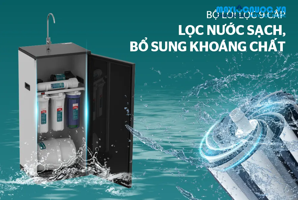 MÁY LỌC NƯỚC RO SUNHOUSE SHA5120K- 09 LÕI