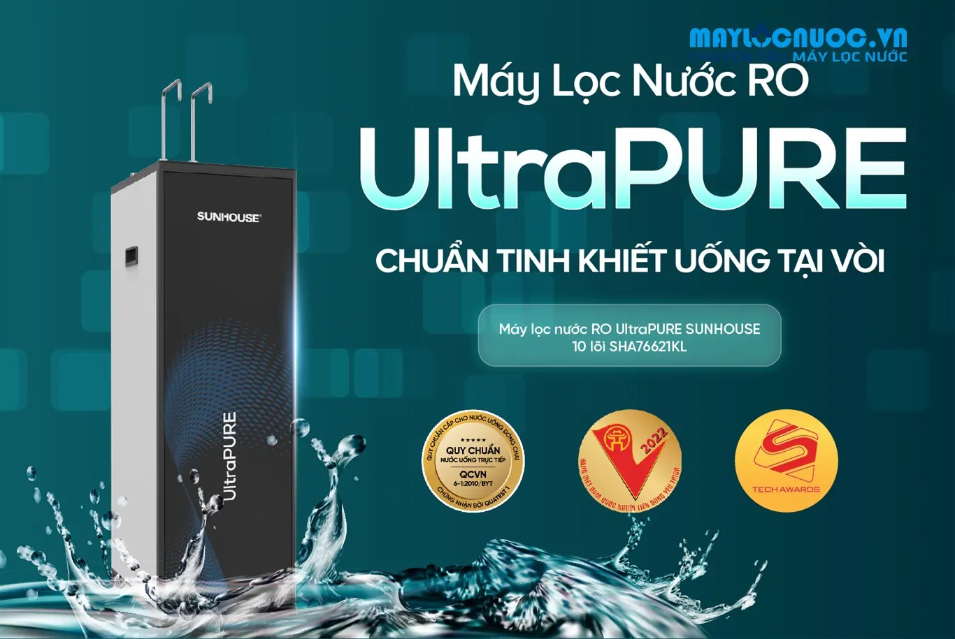 Máy lọc nước RO UltraPURE SUNHOUSE SHA76621KL- 10 LÕI