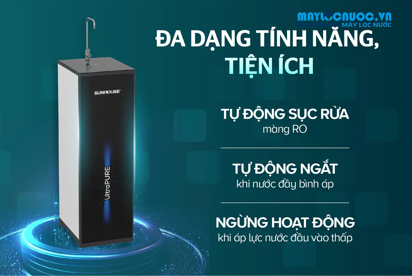 Máy lọc nước RO UltraPURE SUNHOUSE SHA8811K- 10 LÕI