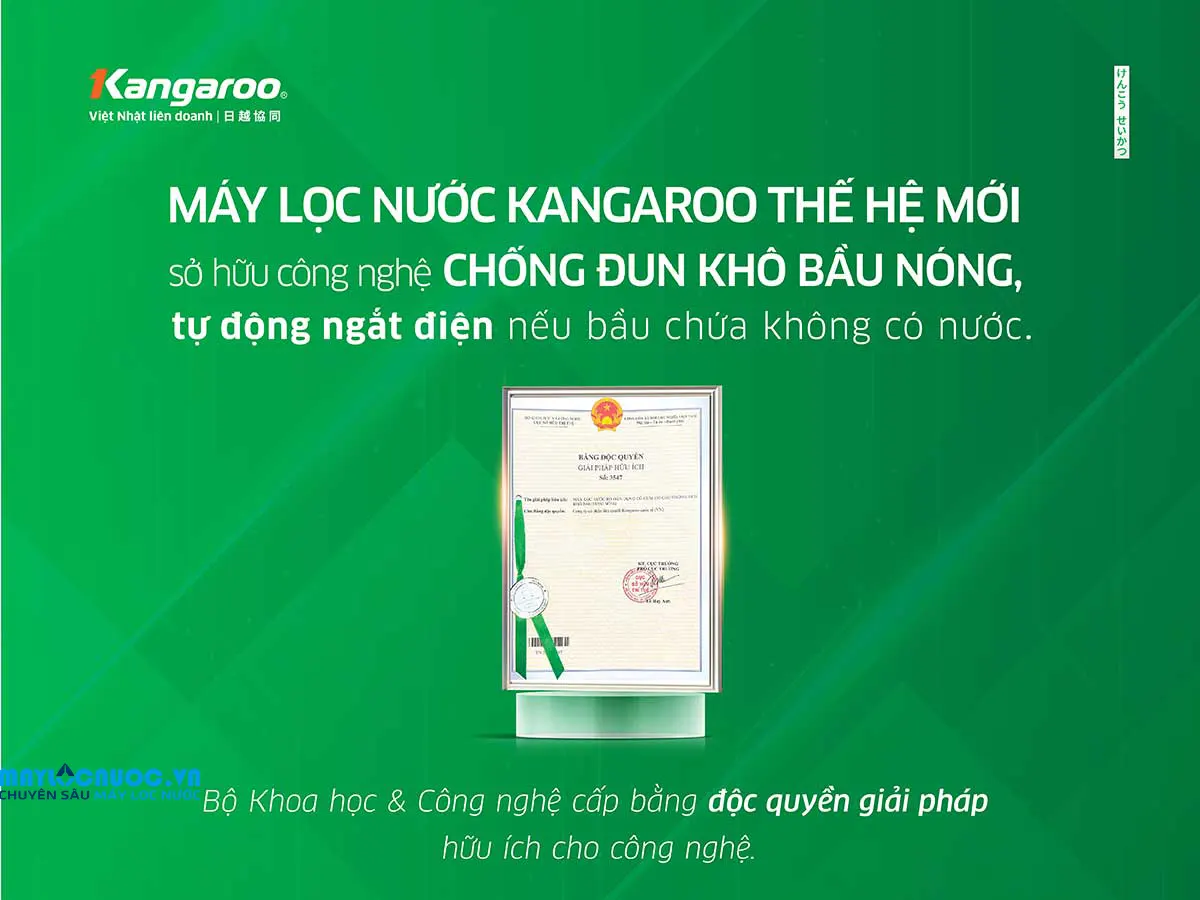 Máy lọc nước Kangaroo Sumire Hydrogen nóng lạnh KG11A18
