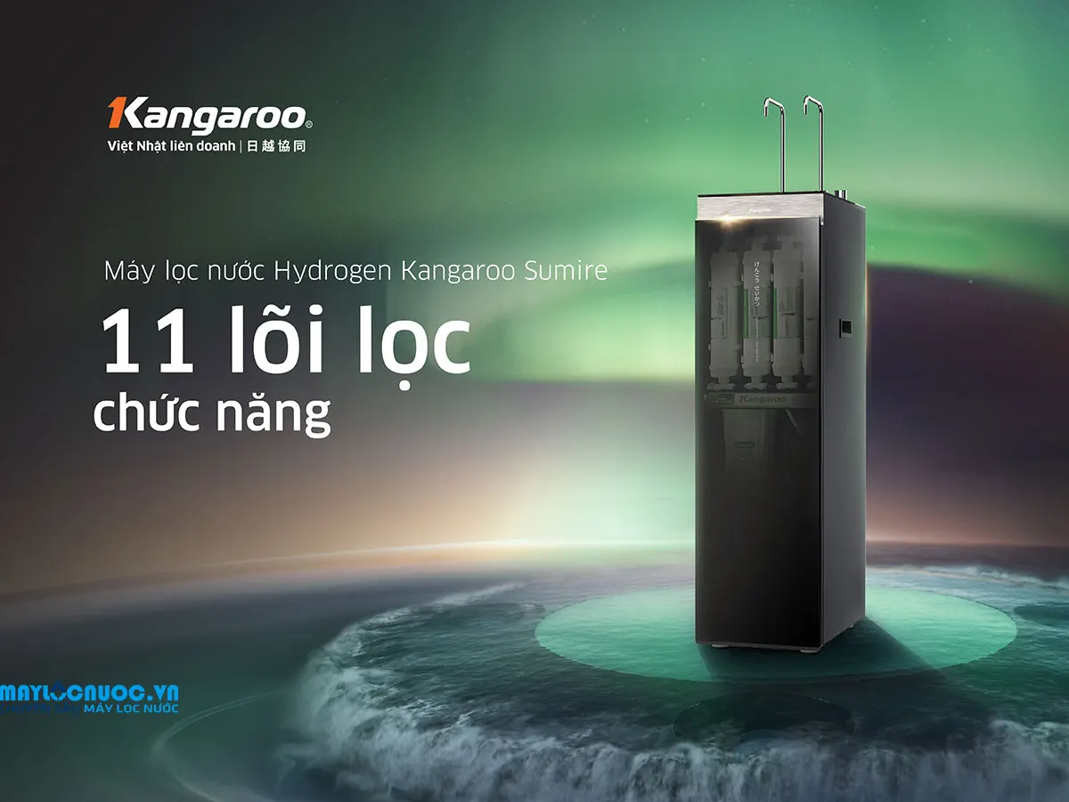 Máy lọc nước Kangaroo Sumire Hydrogen nóng lạnh KG11A16