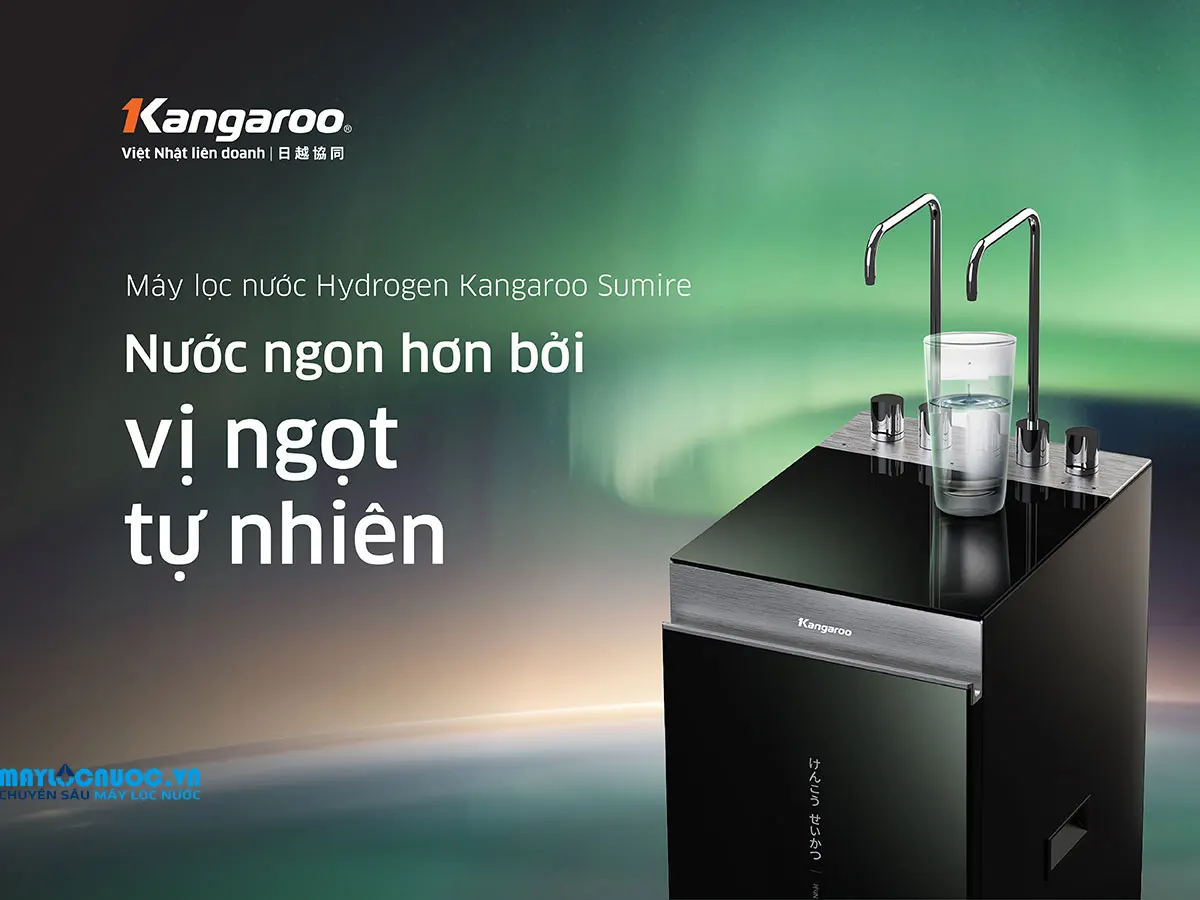 Máy lọc nước Kangaroo Sumire Hydrogen nóng lạnh KG11A16