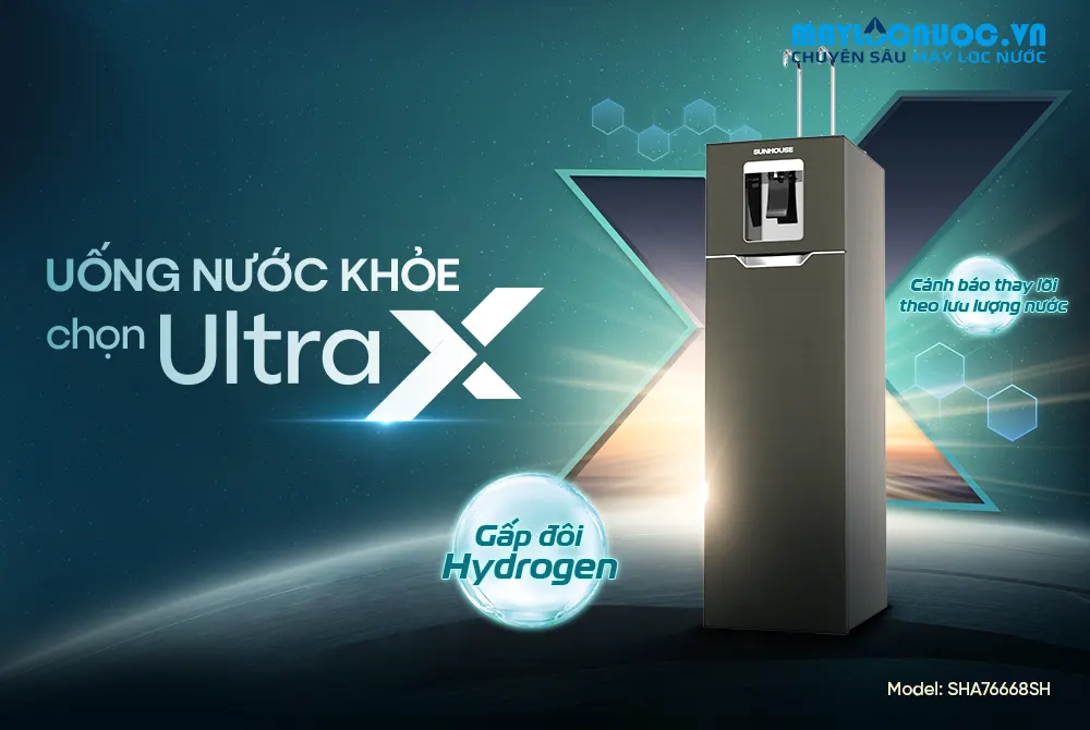MÁY LỌC NƯỚC RO UltraX SUNHOUSE SHA76668SH - 11 LÕI 