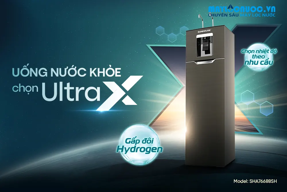 MÁY LỌC NƯỚC RO UltraX SUNHOUSE SHA76688SH - 11 LÕI 