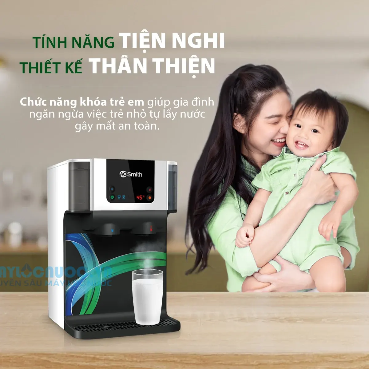 Máy Lọc Nước Đặt Bàn A. O. Smith ROSS™ ECO-AOC75PUR