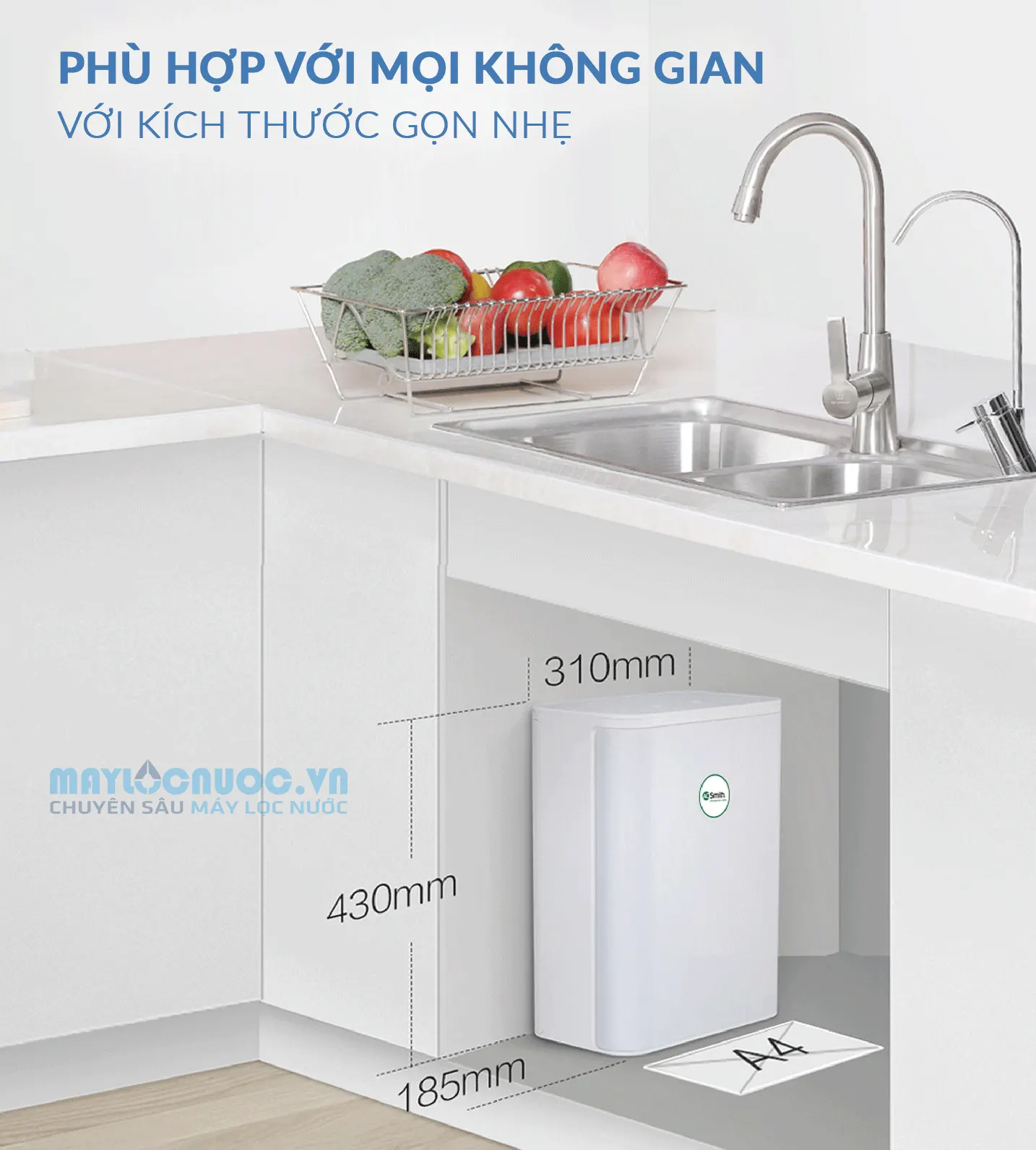 Máy Lọc Nước A. O. Smith S600 - 5 cấp lọc