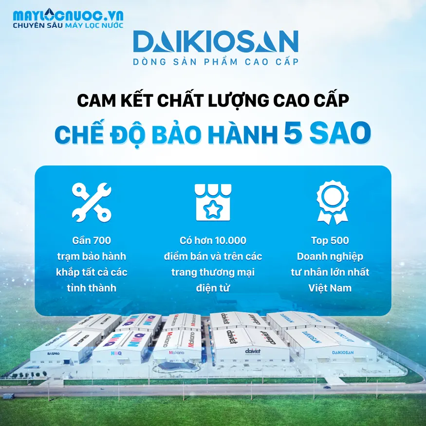 Máy lọc nước RO X-SILVER Daikiosan DN103 - 10 cấp lọc