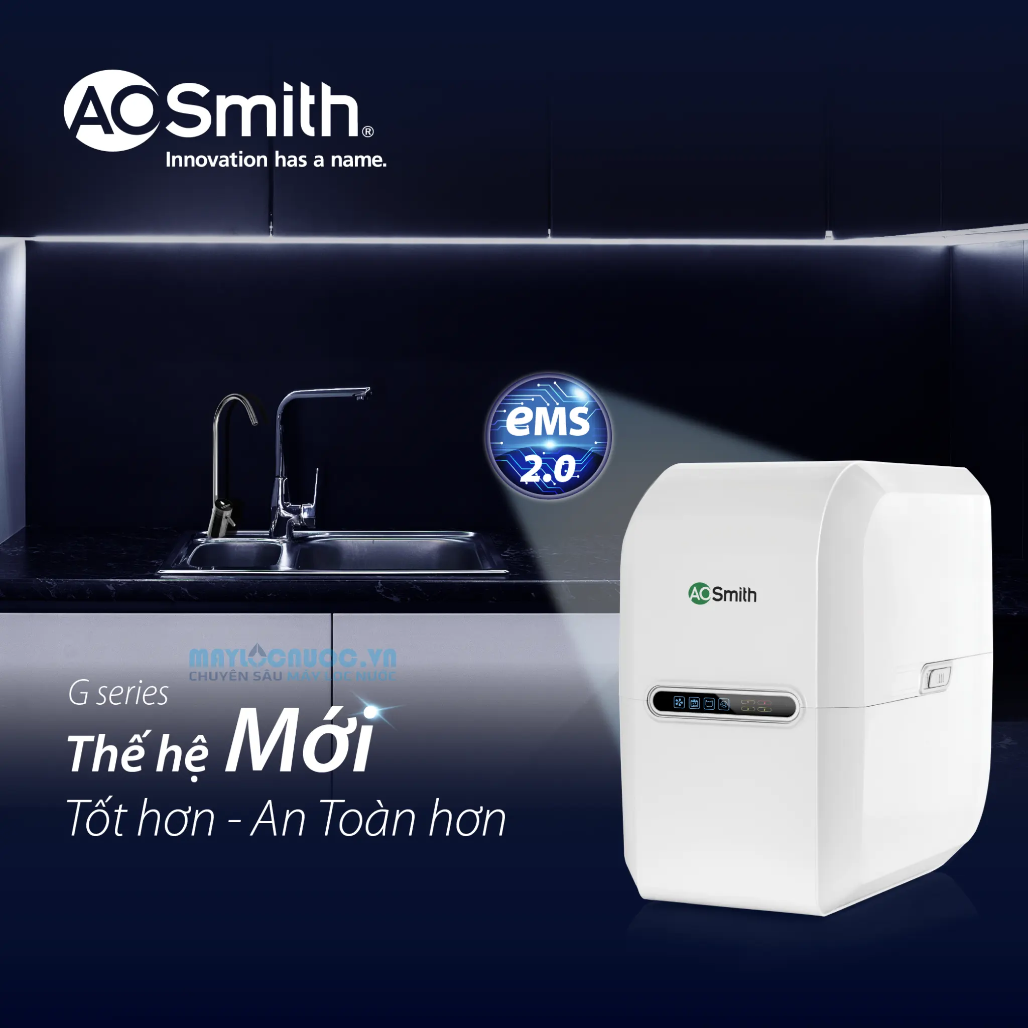 Máy lọc nước A. O. Smith G2 - 5 cấp lọc