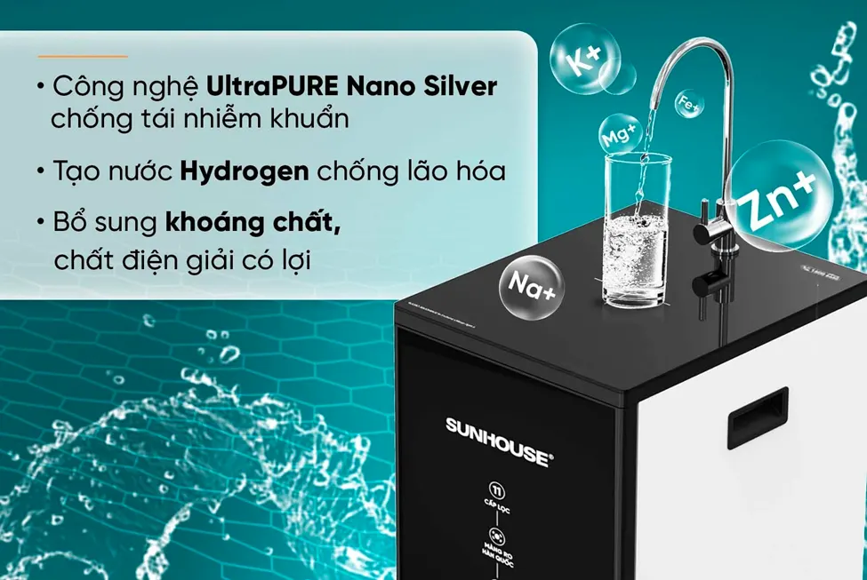 MÁY LỌC NƯỚC RO UltraPURE SUNHOUSE SHA8800KL- 11 LÕI