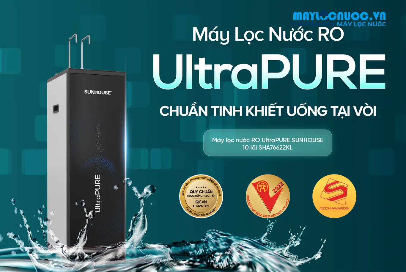 Máy lọc nước RO UltraPURE SUNHOUSE SHA76622KL- 10 LÕI