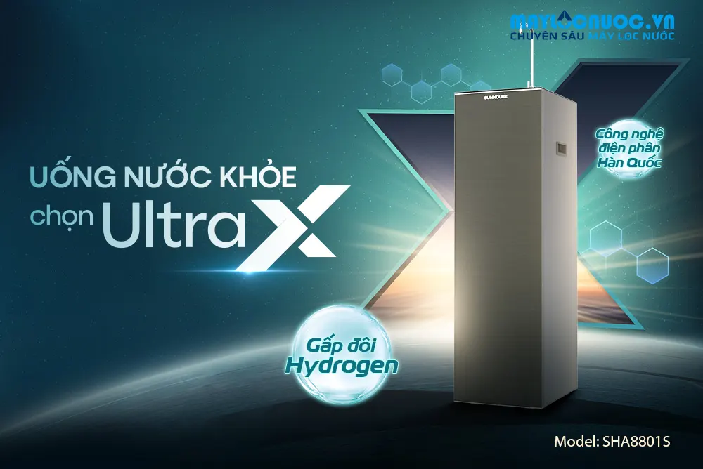 Máy lọc nước RO UltraX Sunhouse SHA8801S - 11 lõi 