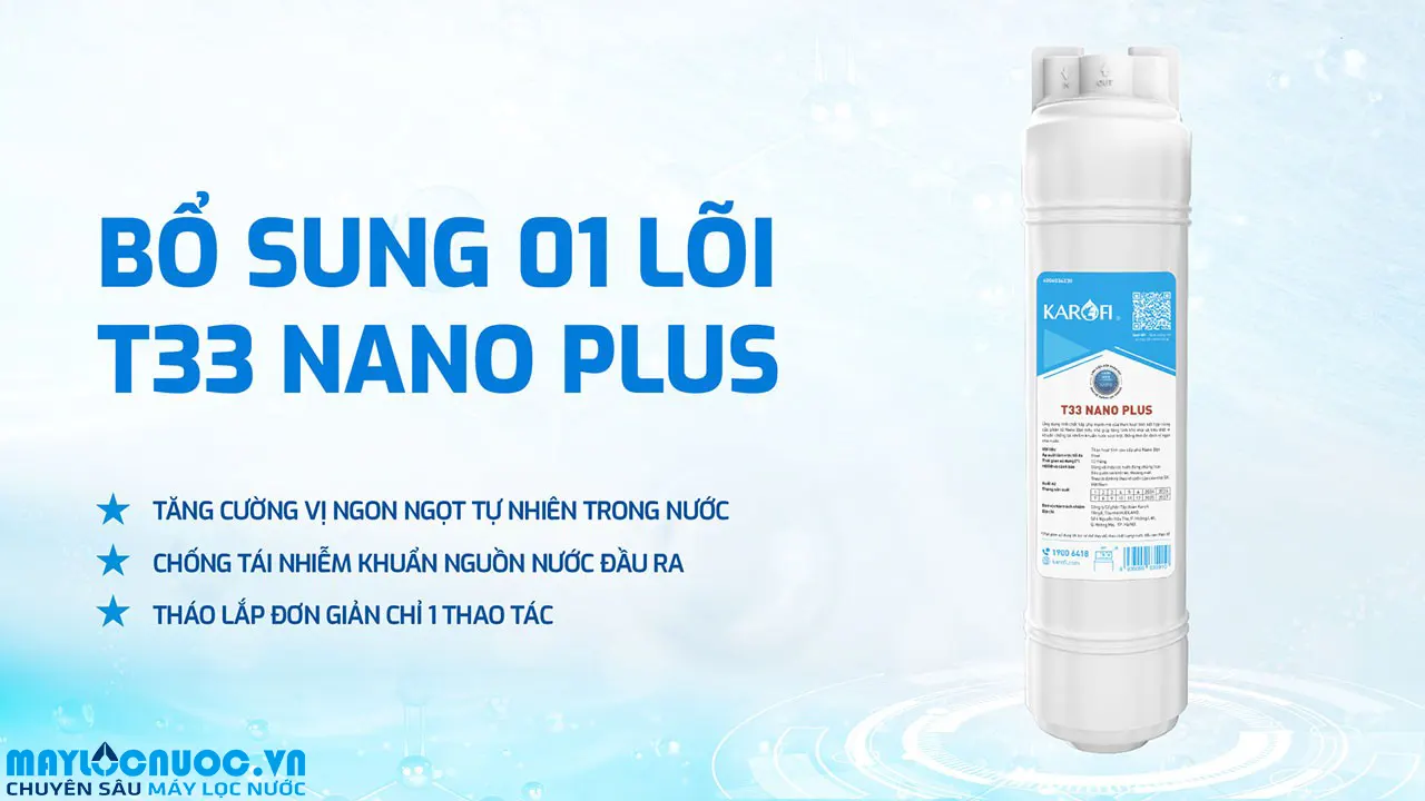 Máy lọc nước Hydro-ion kiềm Karofi KAE-S68 PRO
