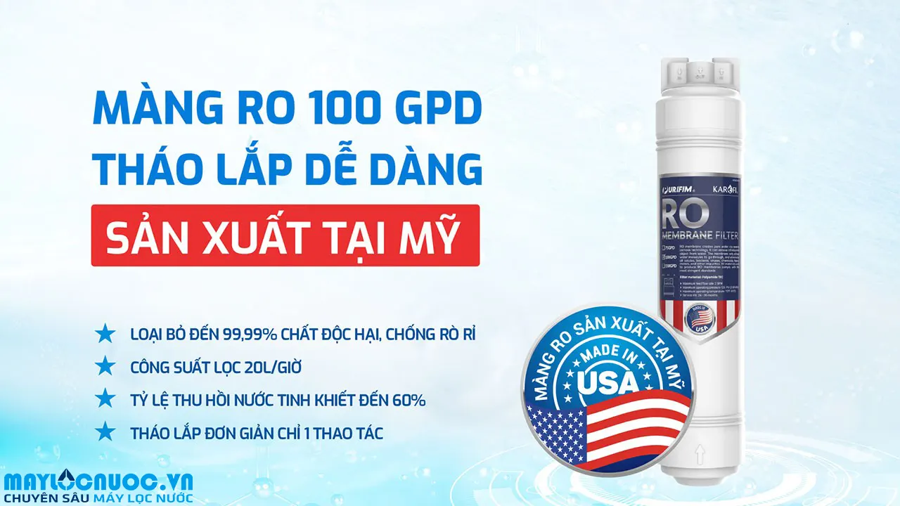 Máy lọc nước Hydro-ion kiềm Karofi KAE-S68 PRO