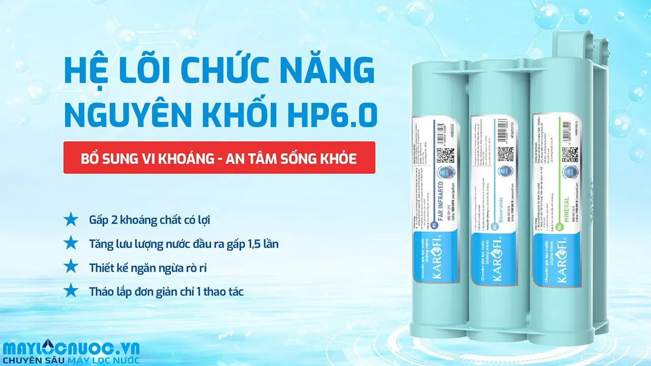 Máy lọc nước nóng nguội Karofi KAH-H58S