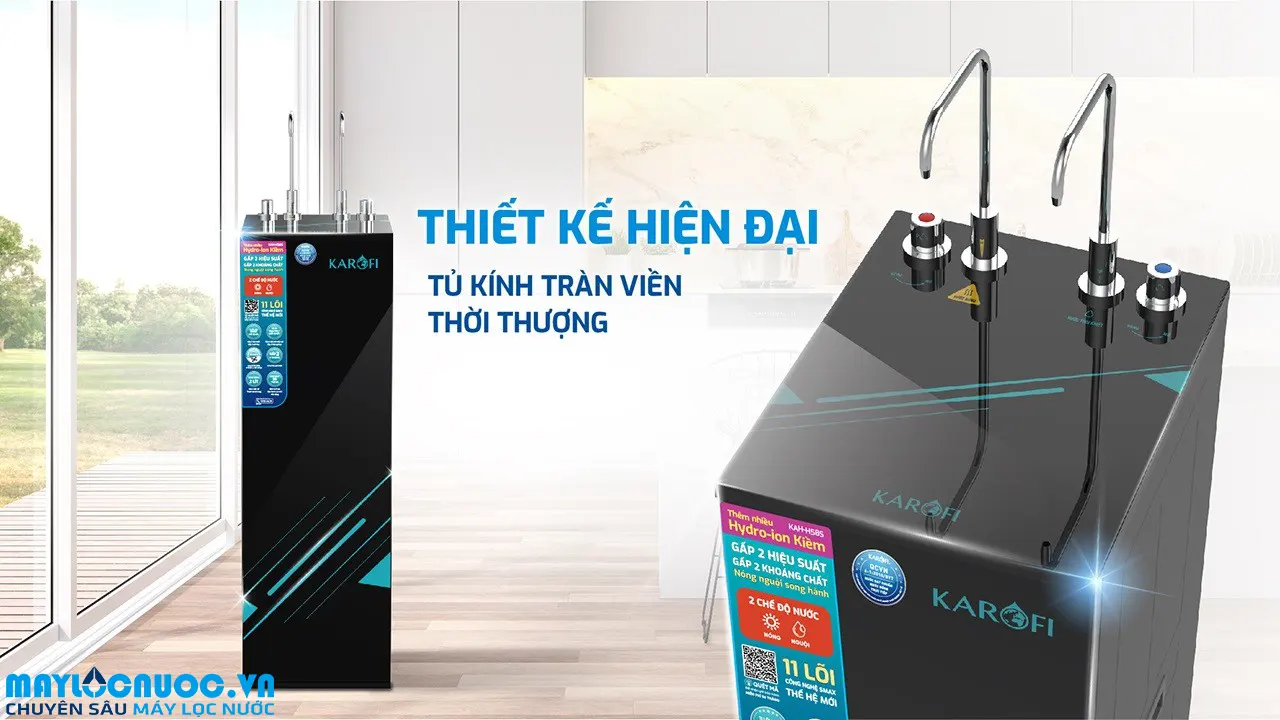 Máy lọc nước nóng nguội Karofi KAH-H58S