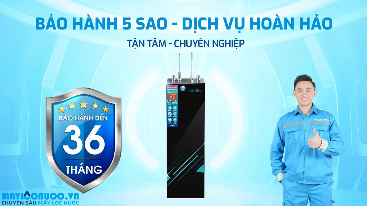Máy lọc nước nóng nguội Karofi KAH-H58S