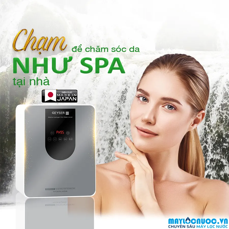  Máy lọc nước ion kiềm giàu hydro Geyser Ecotar 9 Pro -1 lõi lọc
