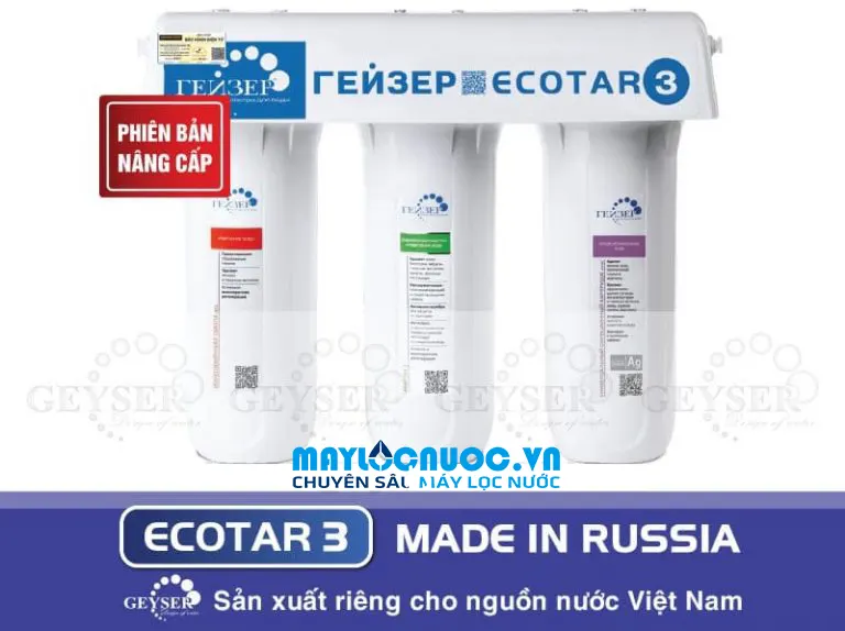  Máy lọc nước Nano Geyser Ecotar 3 - 3 lõi lọc