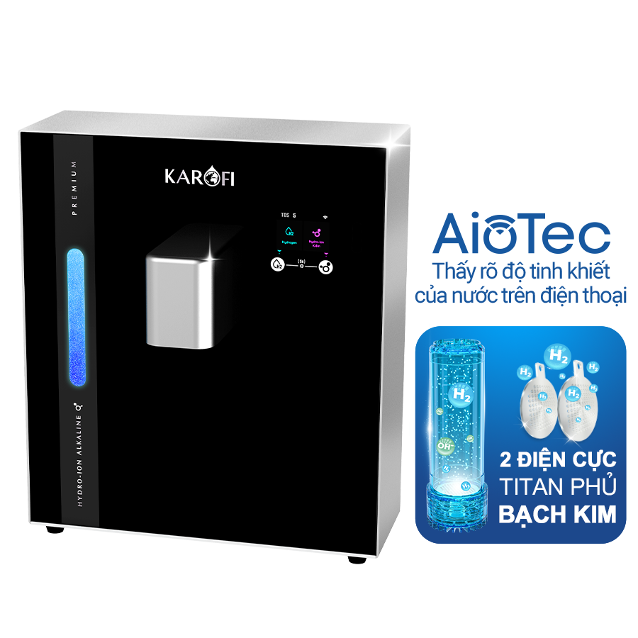 Máy lọc nước Hydro-ion kiềm Karofi KAE-S16 Mẫu 2026 cho sức khỏe tốt hơn