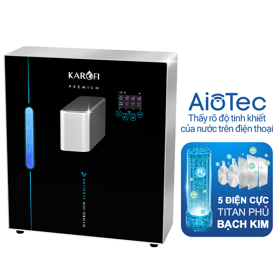 Máy tạo nước ion kiềm Karofi KAE-S18 2026 - Công nghệ hydro sạch