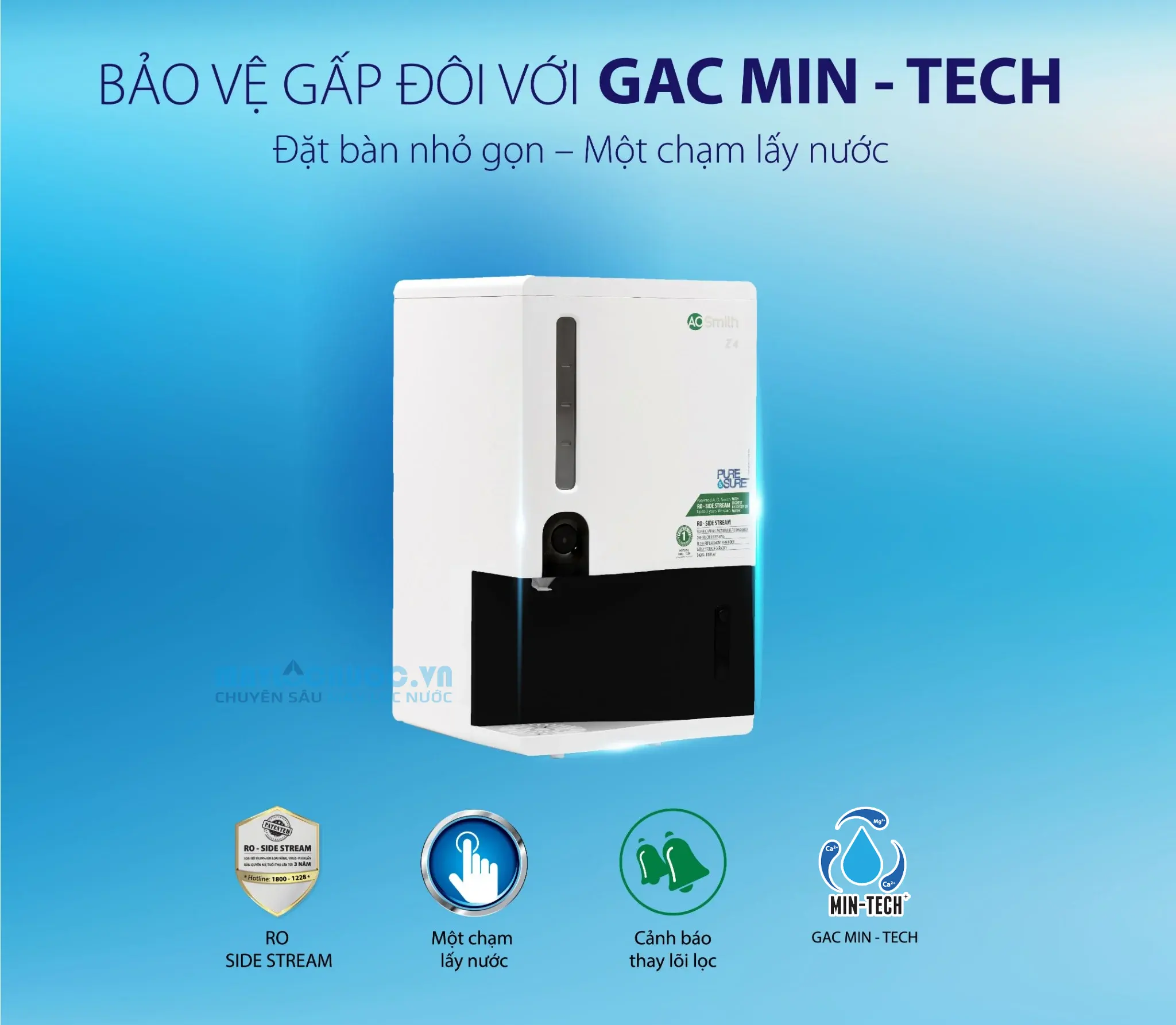 Máy lọc nước A. O. Smith Z4 - 5 lõi lọc