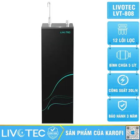 Máy lọc nước Livotec 808 - 12 Lõi lọc, Mẫu Mới 2026