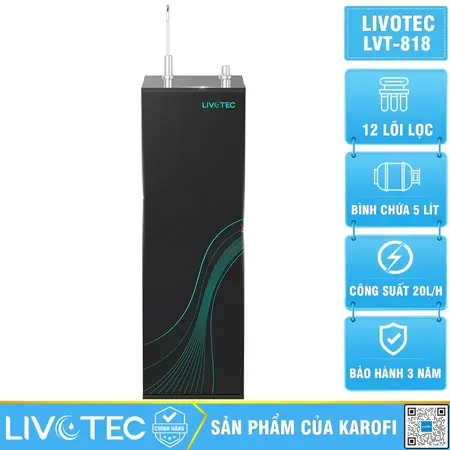 Máy lọc nước Livotec 818 - 12 Lõi Lọc, Mẫu Mới 2026