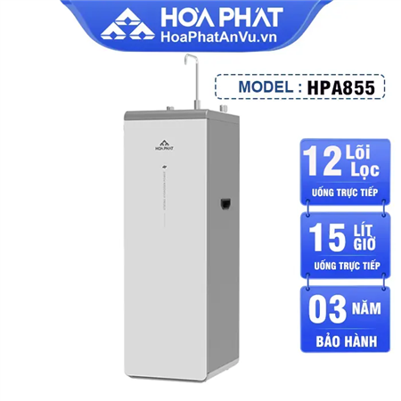 Máy lọc nước Hòa Phát HPA855 - 12 lõi lọc
