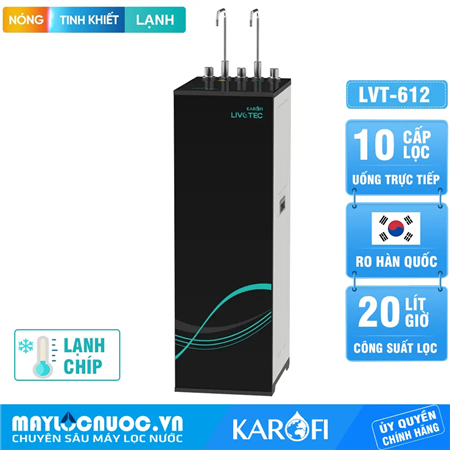 Máy lọc nước nóng lạnh Karofi Livotec 612