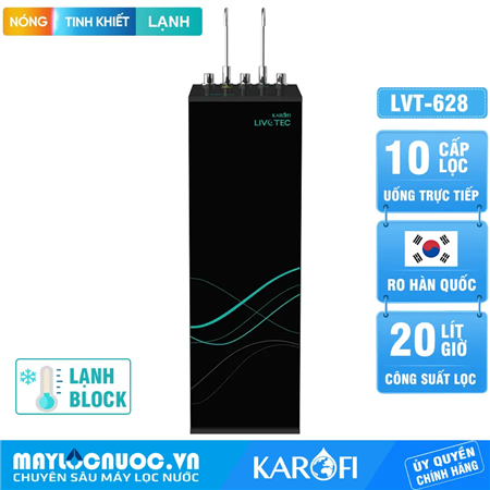 Máy lọc nước nóng lạnh Karofi Livotec 628