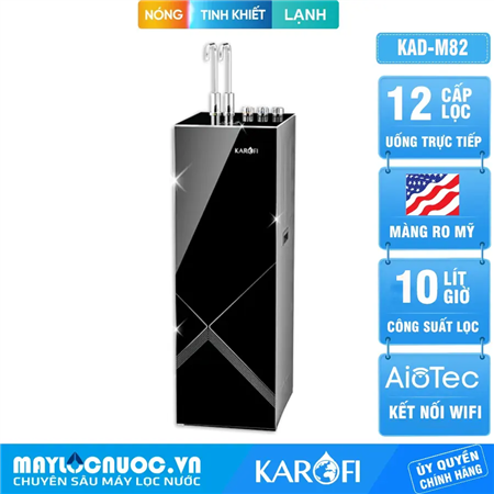 Máy lọc nước nóng lạnh Karofi KAD-M82 - 12 lõi lọc