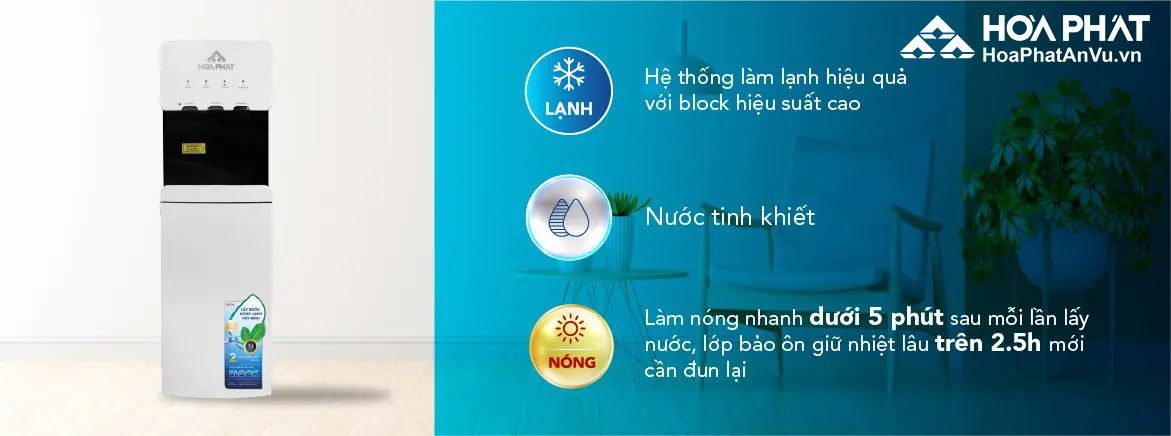 Cây nước nóng lạnh Hòa Phát HWP B1CI