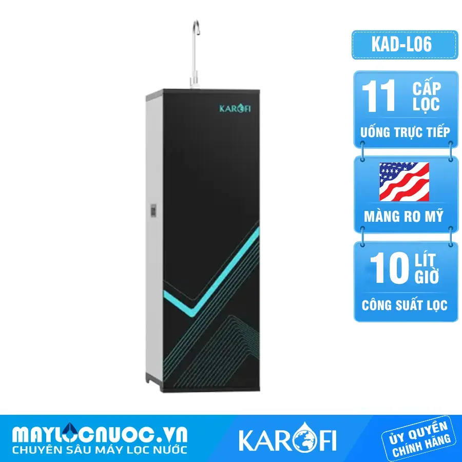Máy lọc nước RO Karofi KAQ-L06 - 11 lõi loc