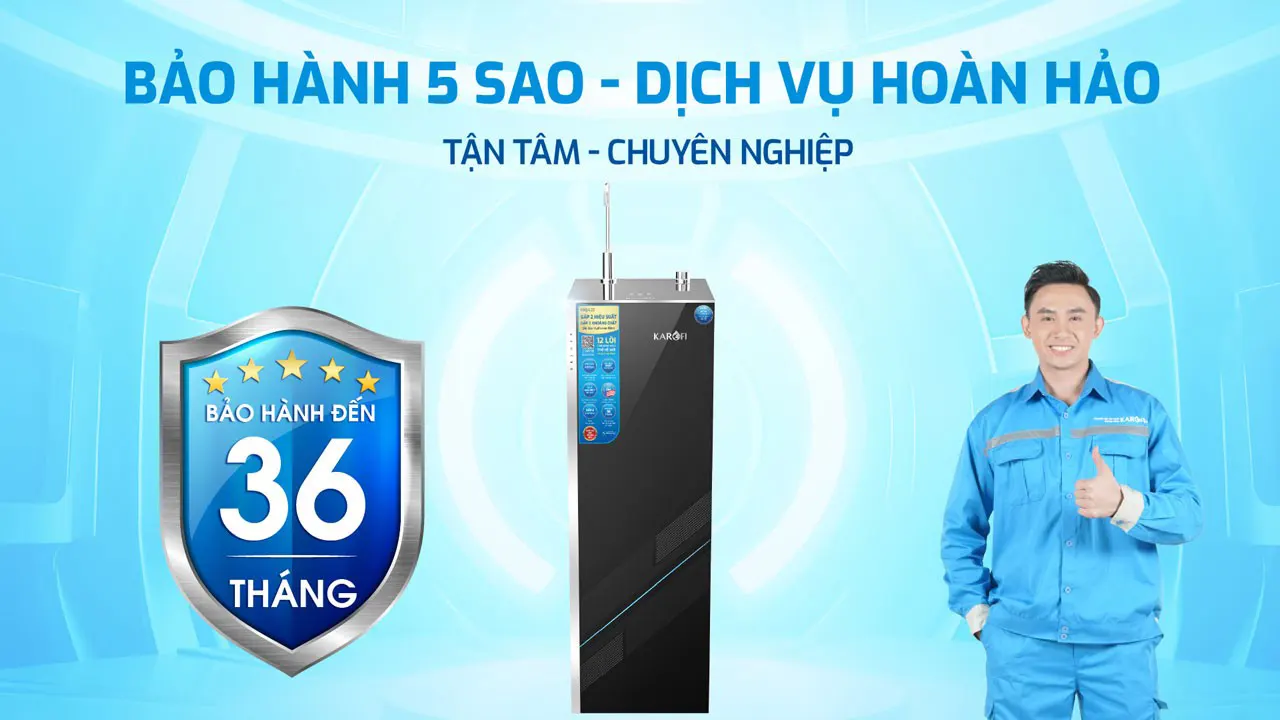 Bảo hành chính hãng máy lọc nước Karofi KAQ-L22