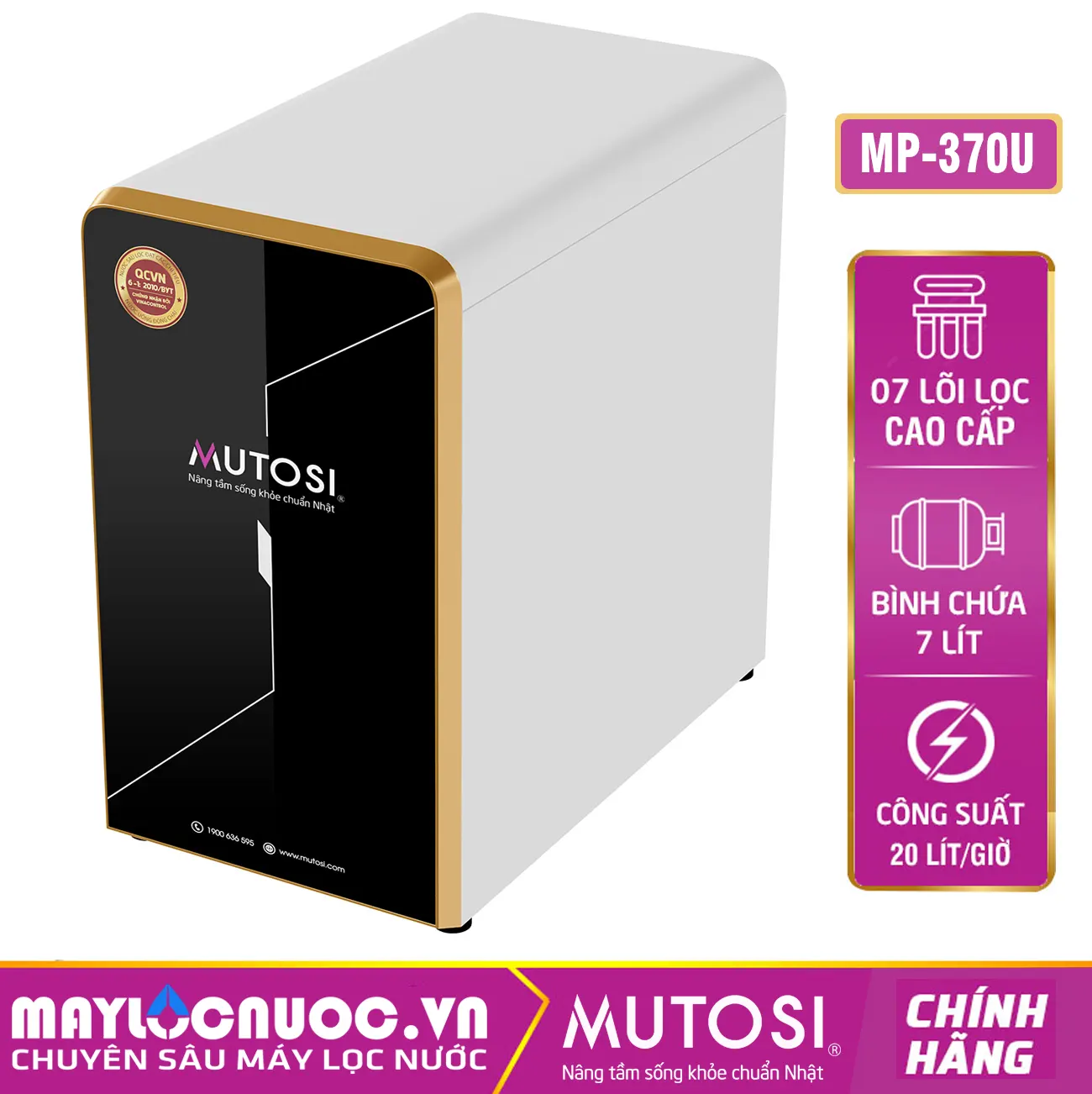 Máy lọc nước Mutosi MP-370U - 7 cấp lọc
