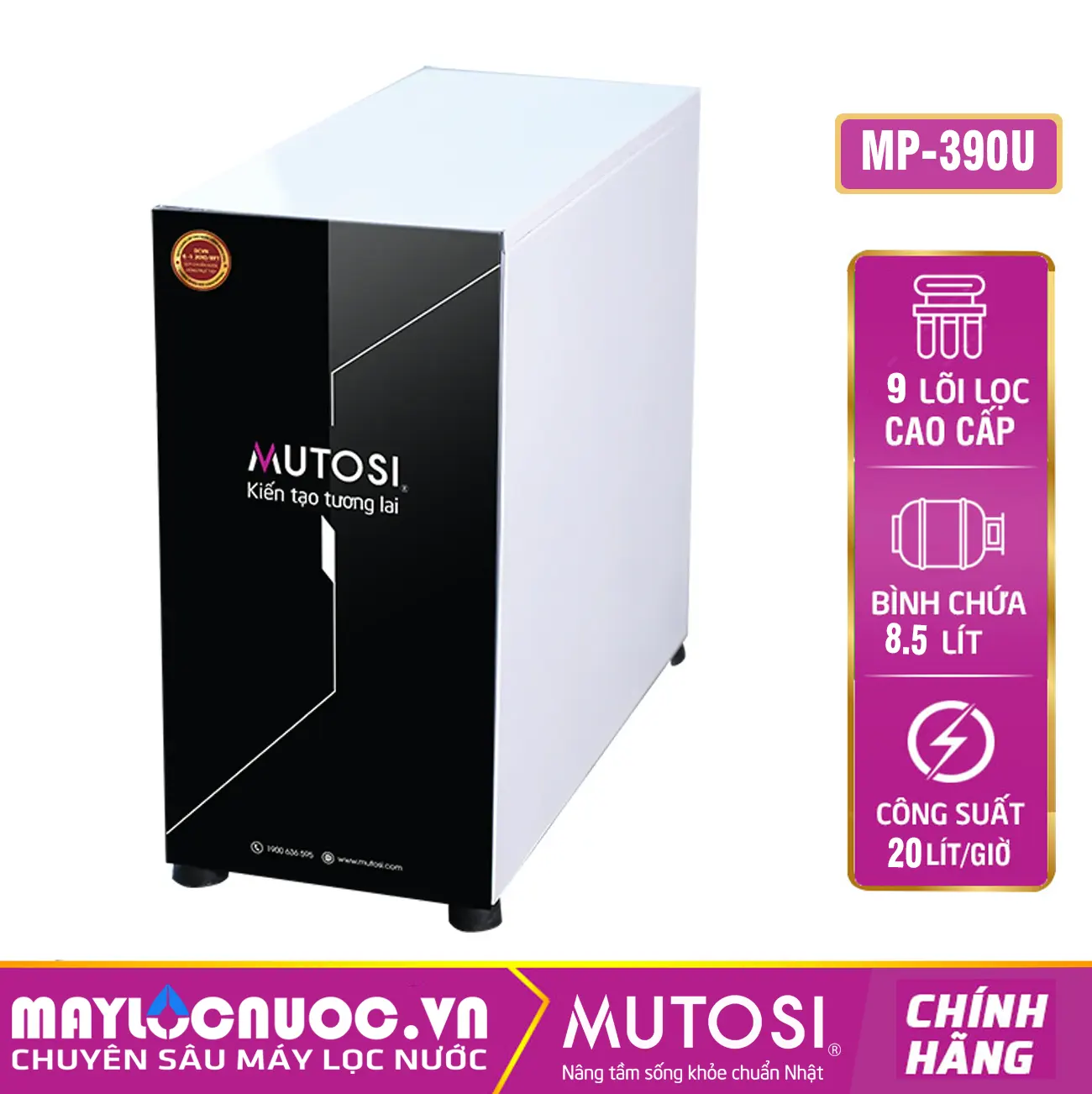 Máy lọc nước Mutosi MP-390U - 9 cấp lọc