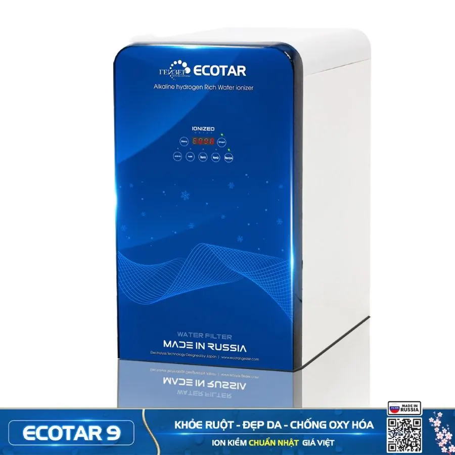 Máy lọc nước ion kiềm giàu hydro Geyser Ecotar 9 - Made in Russia