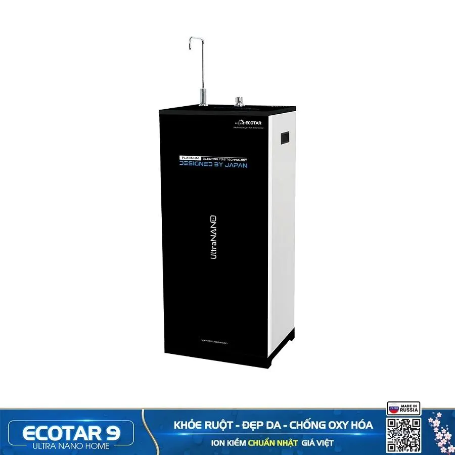  Máy lọc nước ion kiềm Ecotar 9 Ultra Nano Home - 3 lõi  lọc