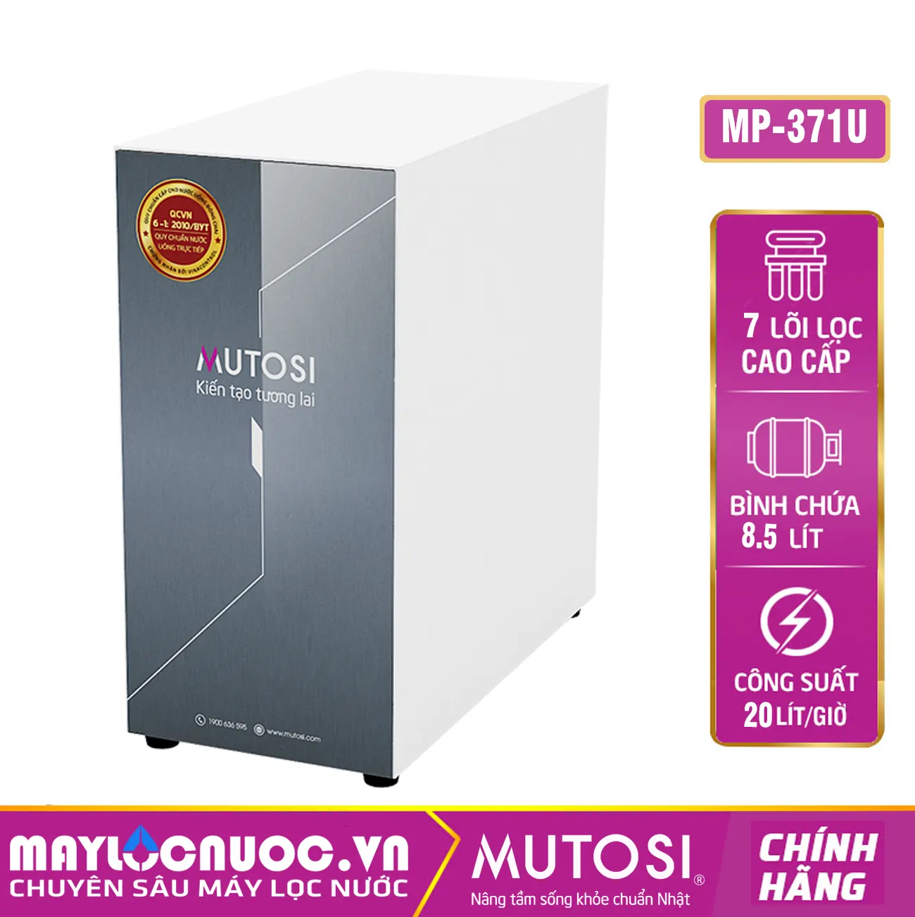 Máy lọc nước Mutosi MP-371U - 7 Cấp Lọc