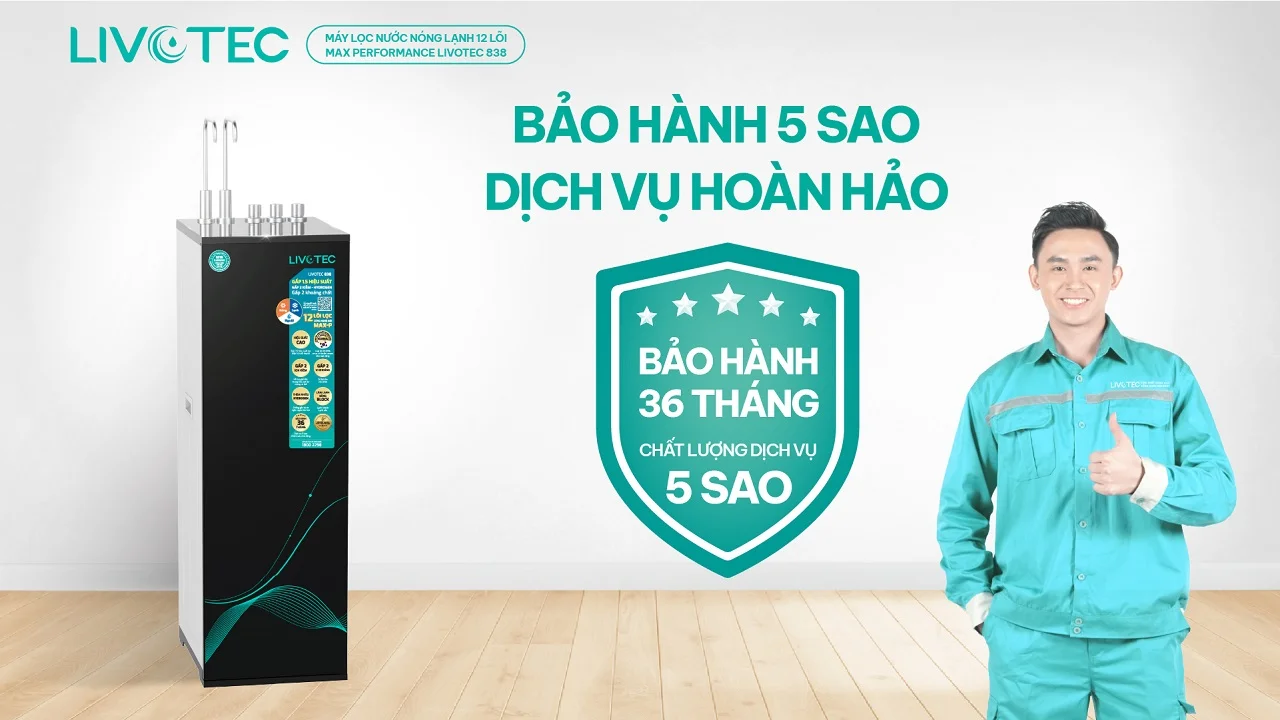 Máy lọc nước nóng lạnh Livotec 838