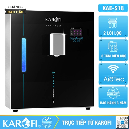 Máy tạo nước ion kiềm Karofi KAE-S18 2026 - Công nghệ hydro sạch